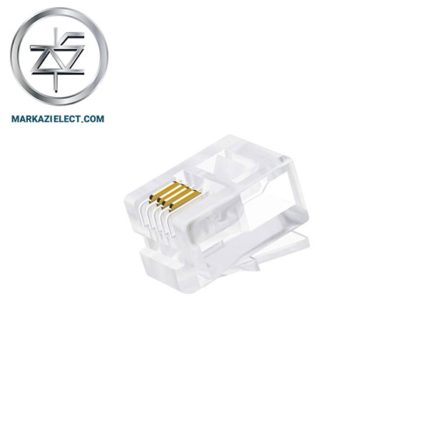 سوکت تلفن خط نري سوکت تلفن خط نري RJ11-4PIN - فروشگاه الکترونیک مرکزی